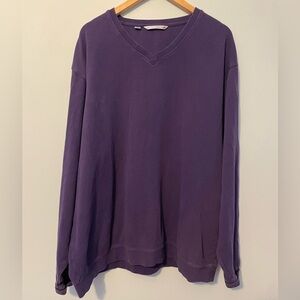 Cutter & Buck Purple V Neck Sweater Vintage XXL
